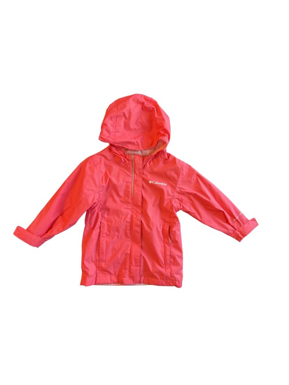 Columbia Girls Omni-Tech Bright Pink Rain Jacket Size 2T